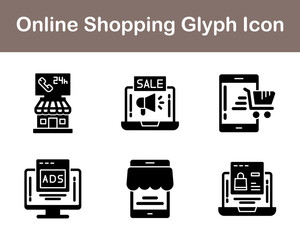 Online Shopping Vector Icon Set