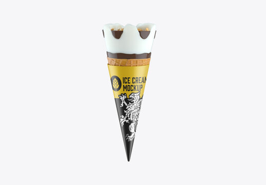  Ice Cream Cone Mockup
