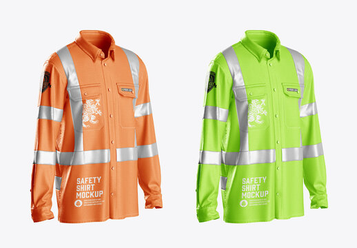 Safety Men’s Work Shirt Mockup