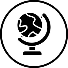 Vector Design Globe Stand Icon Style