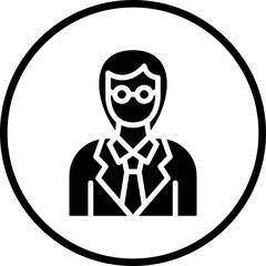 Vector Design Female Professor Icon Style