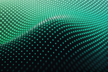 abstract artificial reality concept, curved lights pattern