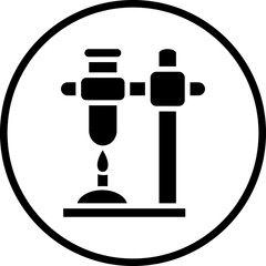 Vector Design Beaker Stand Icon Style