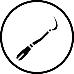 Vector Design Dental Probe Icon Style