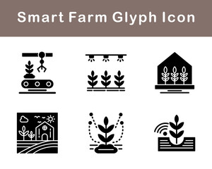 Smart Farm Vector Icon Set
