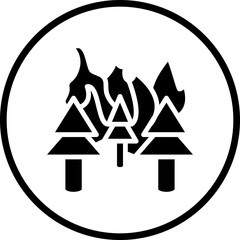 Vector Design Wildfire Icon Style