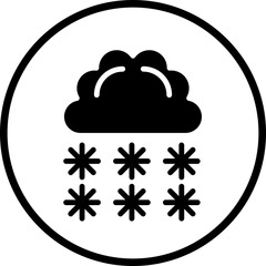 Vector Design Heavy Snow Icon Style