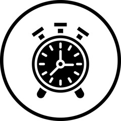 Vector Design Alarm Clock Icon Style