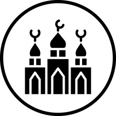 Vector Design Mosque Icon Style