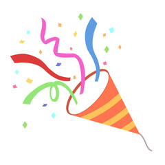 オレンジ色のクラッカー