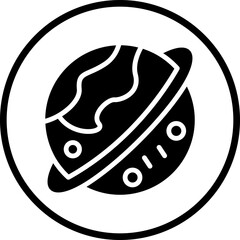 Vector Design Saturn Icon Style