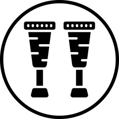 Vector Design Pegleg Icon Style