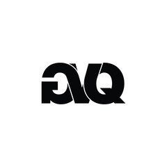 GVQ letter monogram logo design vector