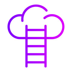 cloud gradient icon