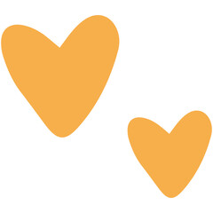 Two sweet simple hearts