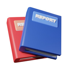 3d render of book icon on a white background