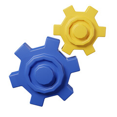 icon setting isolated on white