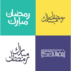 Celebrate Ramadan Kareem with Simple and Elegant Arabic Calligraphy Pack.