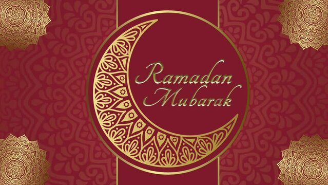 Ramadan Mubarak with ramadan texture background for Ramzan kareem (ramadan mubarak).
