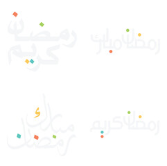 Vector Illustration of Ramadan Kareem Arabic Typography for Greetings.
