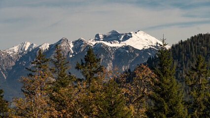 Herbstidyll in den bayerischen Alpen (Deutschland)