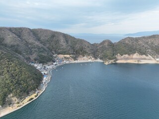 Fototapeta premium 福井県の常神半島 ドローン空撮