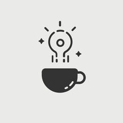 Coffee vector icon illustration sign