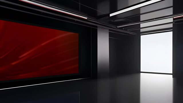 Advanced Virtual News Studio with Multi-Camera Setup and Seamless Live Reporting