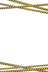 Vector background of caution yellow warning lines.