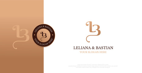 Initial LB Logo Design Vector 