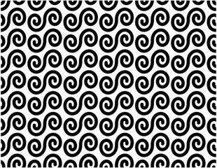 Abstract Seamless pattern. Modern stylish abstract texture. Black and white design