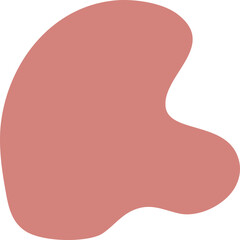 Abstract freeform shape illustration. Hand drawn shapes and doodle object
