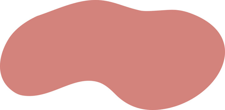 Abstract freeform shape illustration. Hand drawn shapes and doodle object
