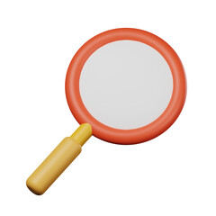 magnifying glass isolated on white