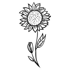 Sun flower vector.
Suitable for flower or tree icon, sign symbol.