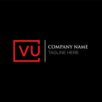 VU letter logo design on black background. VU creative initials letter logo concept. VU letter design. VU letter design on black background. VU logo vector.
