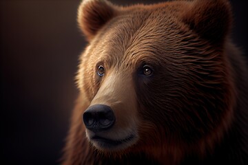 brown bear close up