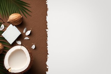 Organic Food: A Fresh and Natural Composition with Empty Space