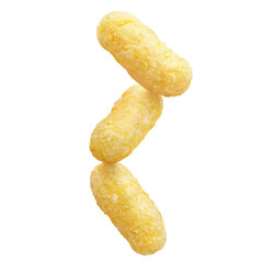 Three delicious corn sticks cut out