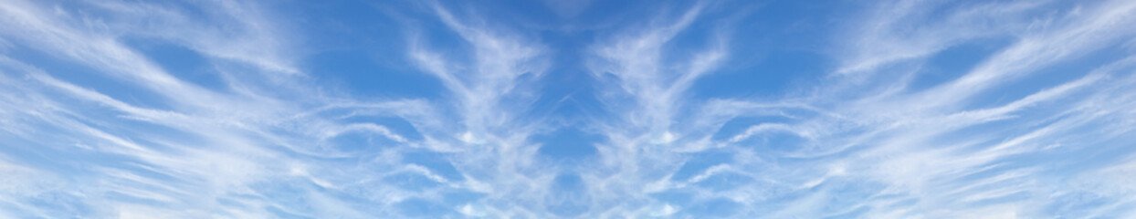 beautiful blue sky with clouds panorama background