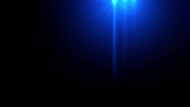 Flashing red and blue police lights at the top of the black screen.