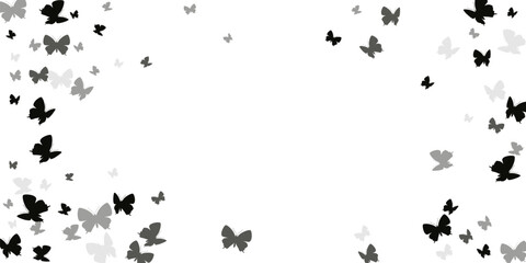 Fancy butterflies abstract dreamy background. Sensitive wings insects graphic design. Garden beings.