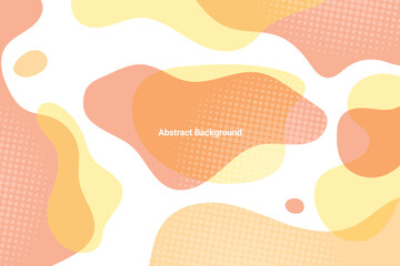 Modern Liquid Pattern. Orange Background. Abstract. BG. Vector Illustration