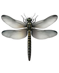 Dragonfly Illustration With Transparent Background. Generative Ai.