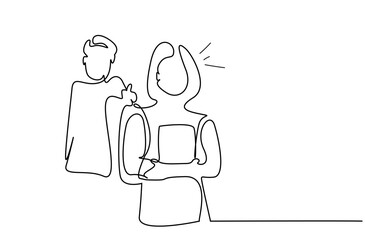 angry man blaming woman yelling line