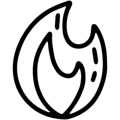 Flame and fire icon png