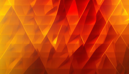 Obraz premium Yellow orange red abstract background for design. Geometric shapes. Triangles, squares, stripes, lines. Color gradient. Modern, futuristic. Light dark shades. Web banner