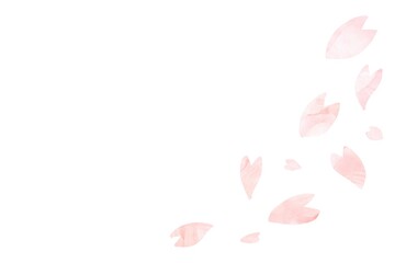 桜の花びらのフレーム