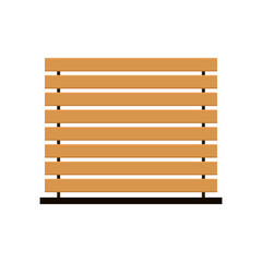 Wooden slats. Wooden slats vector on white background.