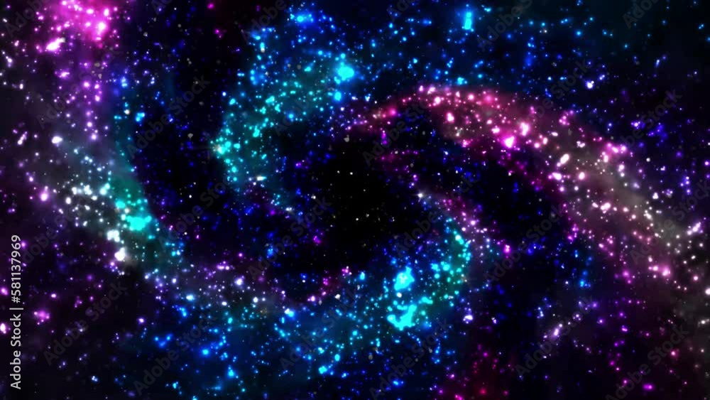 Canvas Prints abstract space galaxy with stars and constellations futuristic with glow effect, abstract background